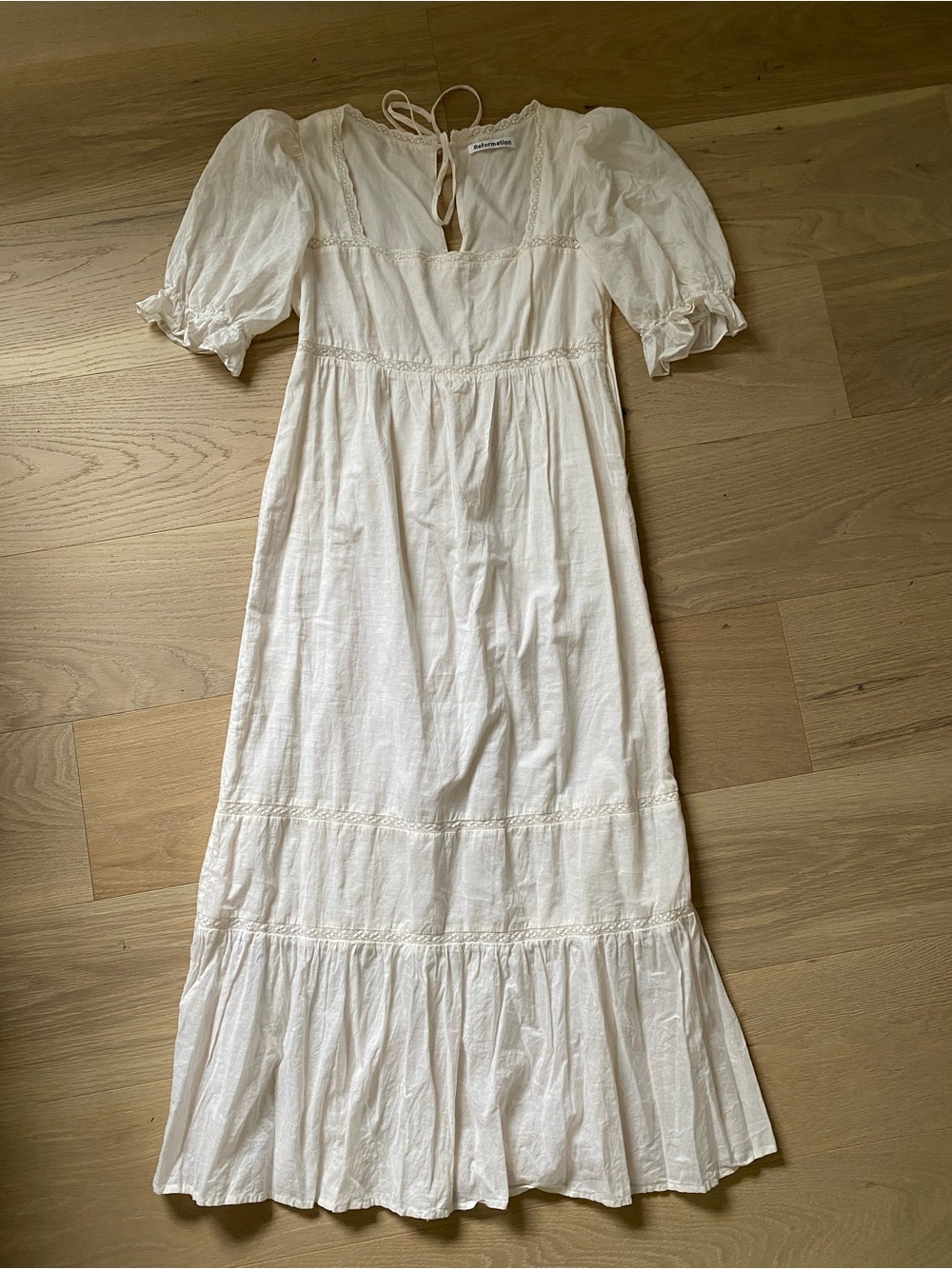Reformation Women’s Cream Midi Dress